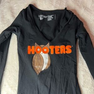 Hooter girl worn long sleeve black uniform